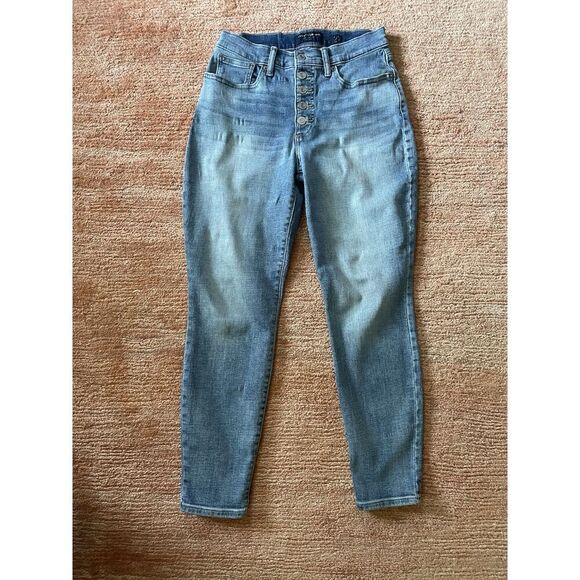 Women’s LUCKY BRAND High Rise Skinny Bridgette Button Fly Ankle Jeans Size 6 - Picture 1 of 9